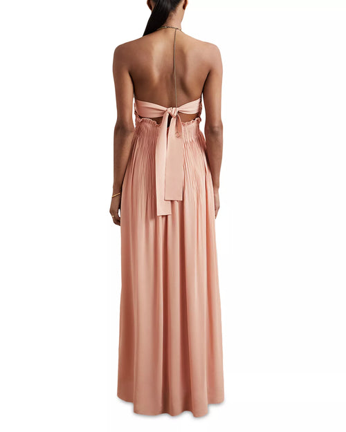 Robe de bal romantique, coupe trapèze, dos nu, sans manches, à nouer dans le dos, longueur ras du sol, grand succès commercial