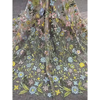 Romantic A-Line Off Shoulder Midi Floral Dress