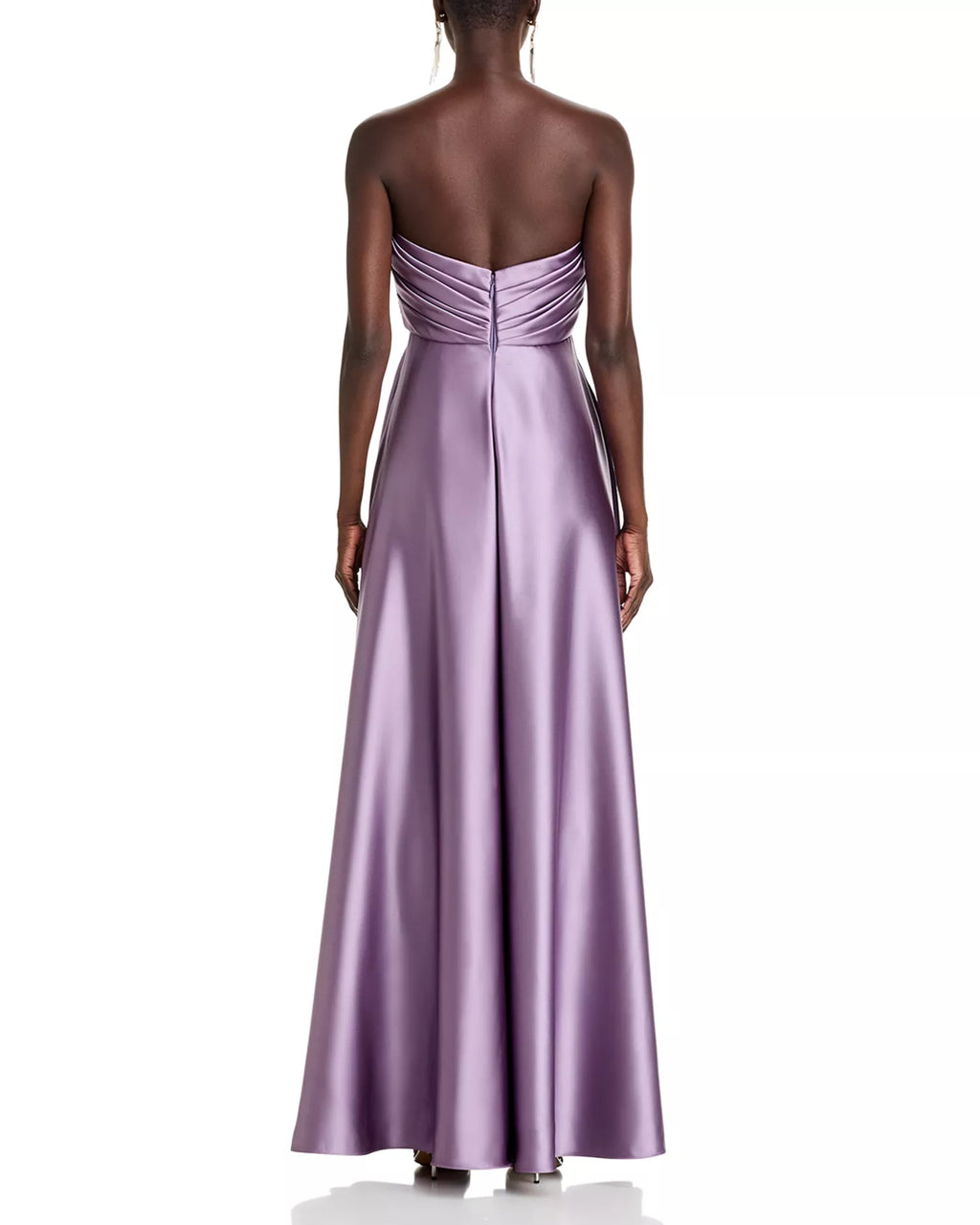 Romantic A-Line Strapless Sweetheart Neck Ruched Back Floor Length Hot Sale Prom Dress