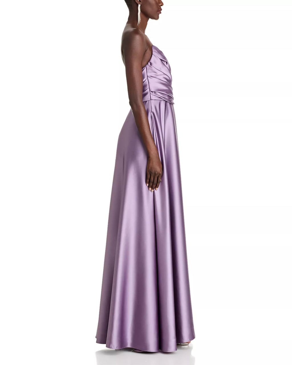 Romantic A-Line Strapless Sweetheart Neck Ruched Back Floor Length Hot Sale Prom Dress