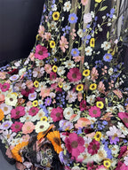 Romantic A-Line Strapless Sweetheart Maxi Floral Wedding Dress