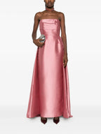 Romantic Ballgown Strapless Sleeveless Zipper Back Train Floor Length Prom Dress