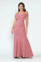 Romantic Mermaid Sweetheart Cold Shoulder Lace Up Back Floor Length Prom Dress