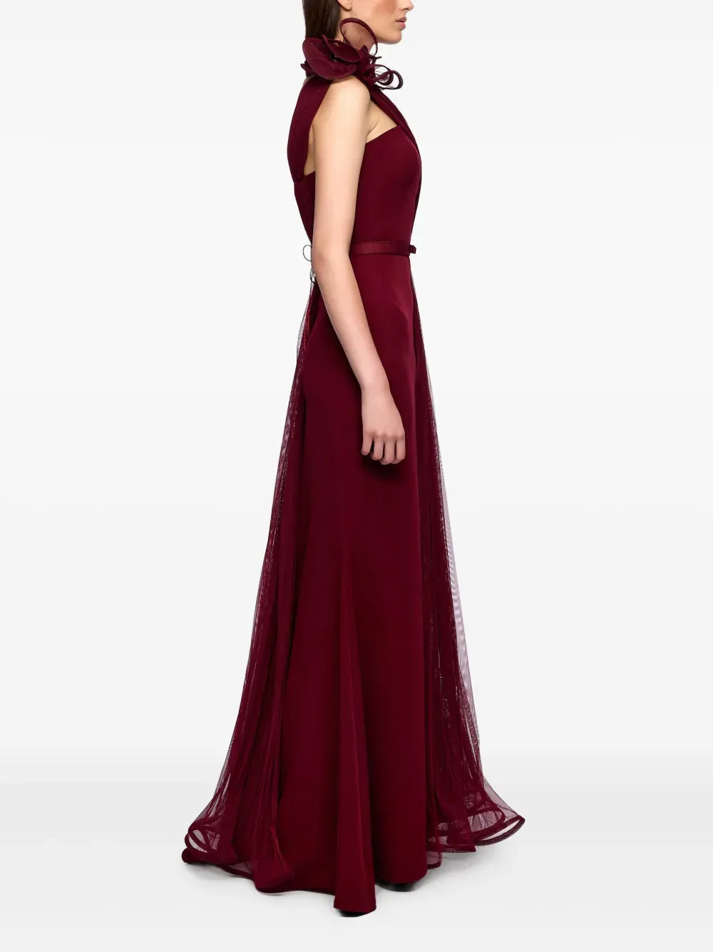 Romantic Mermaid Sweetheart Neck One Shoulder Lace Up Back Floor Length Prom Dress