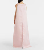 Romantic Sheath Square Neck Cape Sleeve Zipper Back Floor Length For Ladies Prom Dress