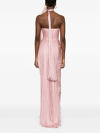 Romantic Sheath Sweetheart Neck Flower Sleeveless Open Back Floor Length Prom Dress