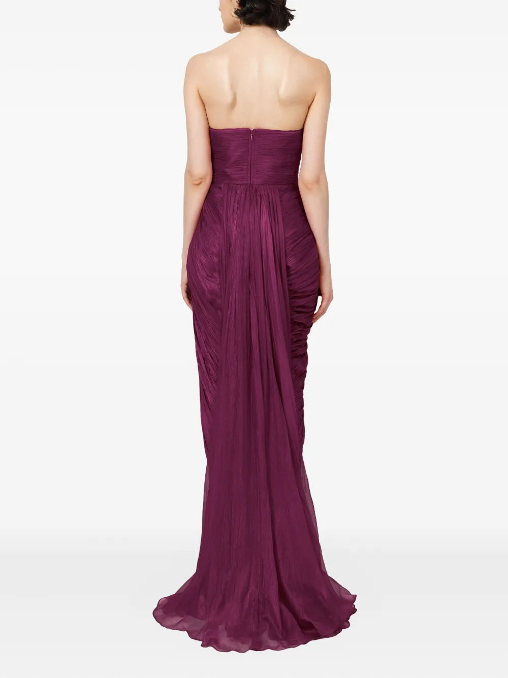 Romantic Sheath Sweetheart Neck Sleeveless Ruched Back Floor Length Prom Dress