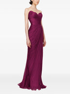 Romantic Sheath Sweetheart Neck Sleeveless Ruched Back Floor Length Prom Dress