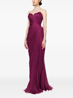 Romantic Sheath Sweetheart Neck Sleeveless Ruched Back Floor Length Prom Dress