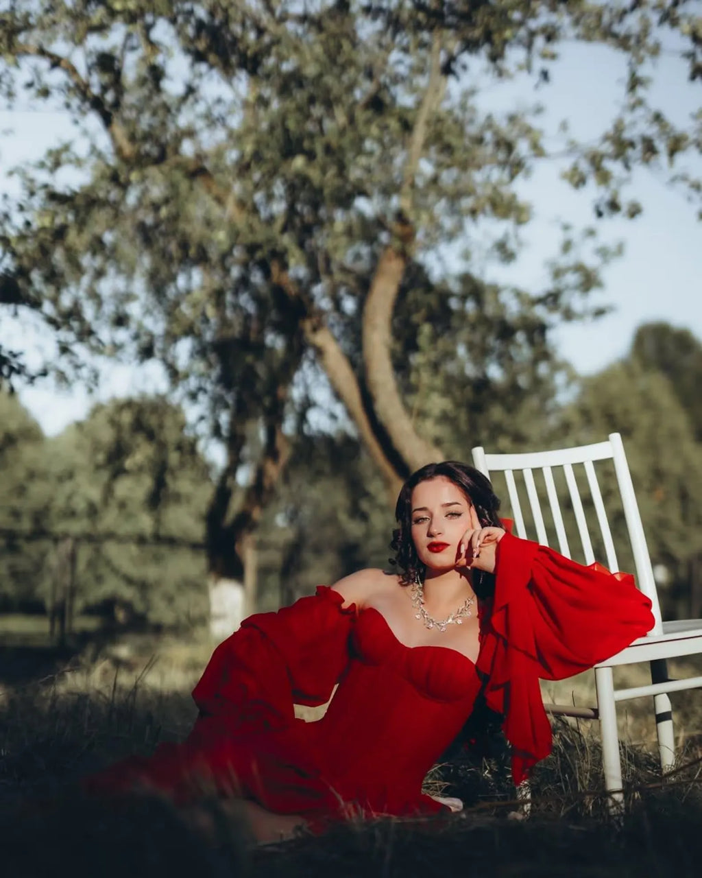 Dreamy Whimsical A Line Off Shoulder Wedding Dress With Beaded Corset Bodice For Free Spirited Brides
