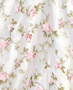 Romantic A-Line Sweetheart Sleeveless Flower Printed Floor-Length Prom Dress