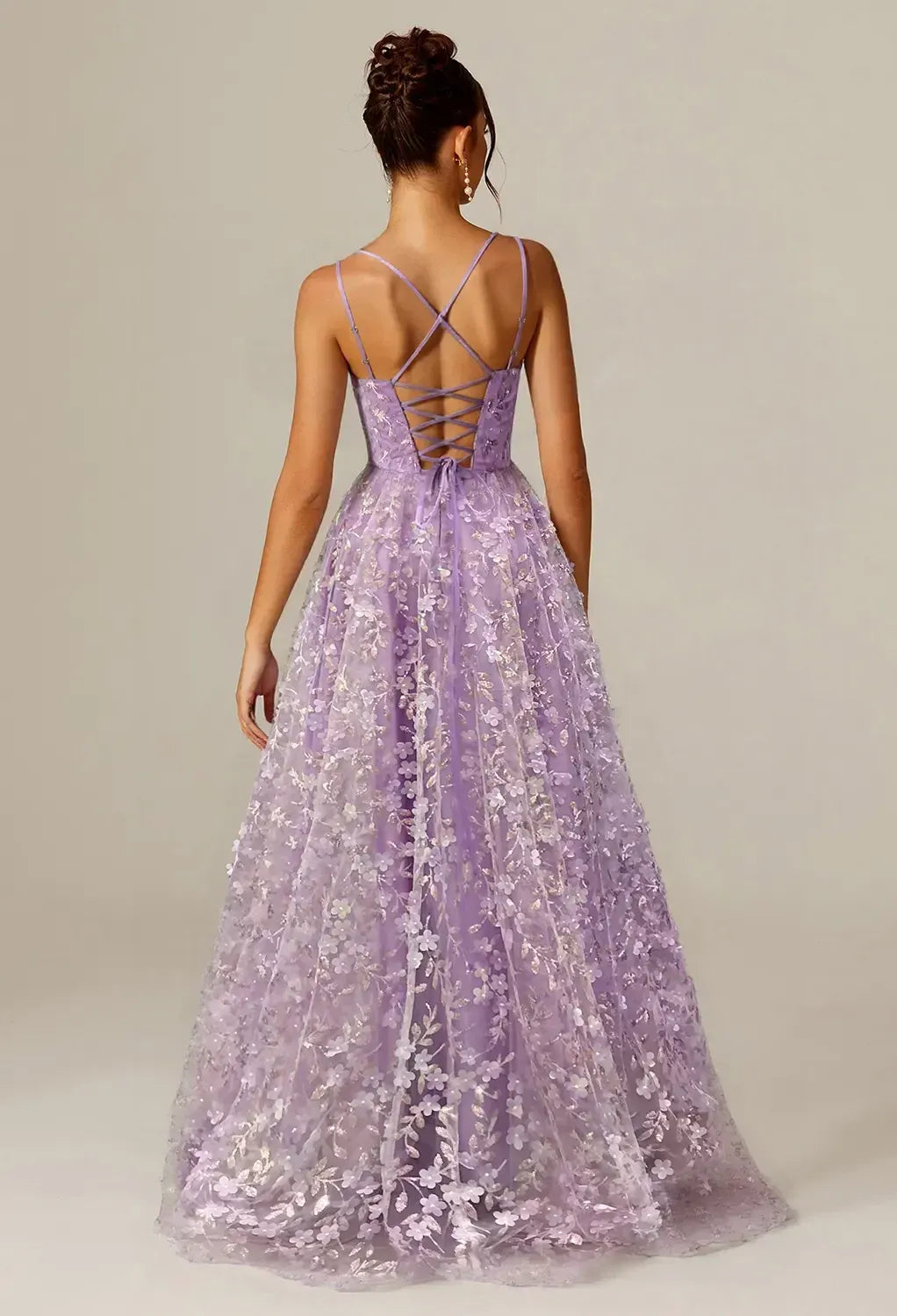 Romantic A-line U Neck Sleeveless Pleated Floor Length Prom Dress