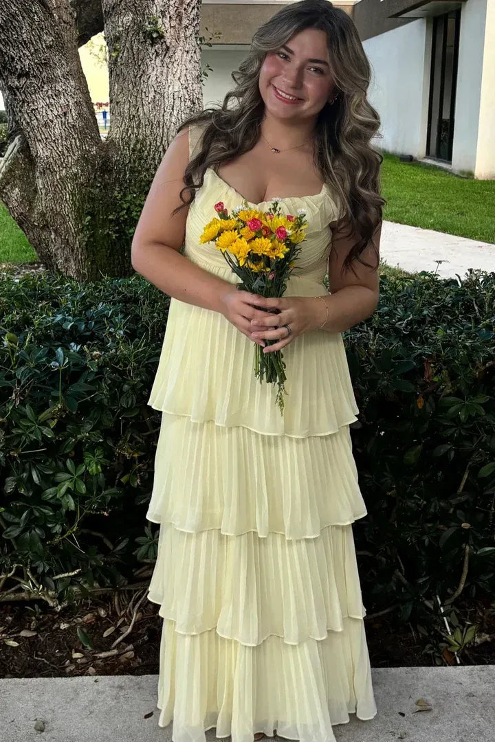Blush Pink Romantic Blush Pink Off-Shoulder Tie Ruffled Maxi Prom Dress