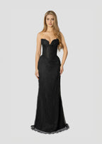 Romantic Mermaid/Trumpet Off the Shoulder Sleeveless Floor-Length Prom Dress
