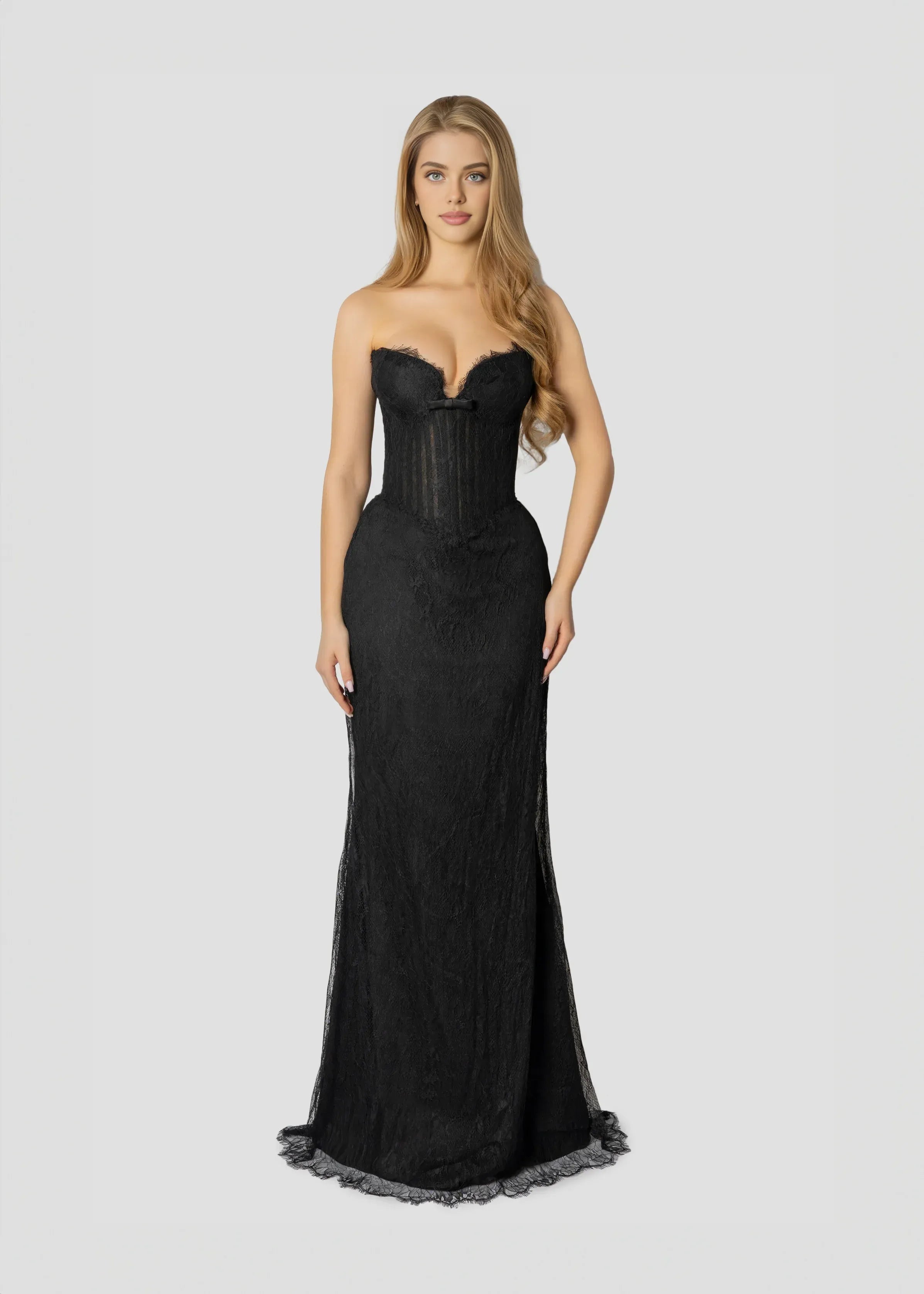 Romantic Mermaid/Trumpet Off the Shoulder Sleeveless Floor-Length Prom Dress