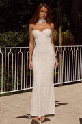 Romantic Mermaid/Trumpet Strapless Sleeveless Backless Floor-Length Prom Dress