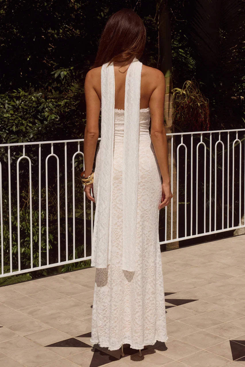 Romantic Mermaid/Trumpet Strapless Sleeveless Backless Floor-Length Prom Dress