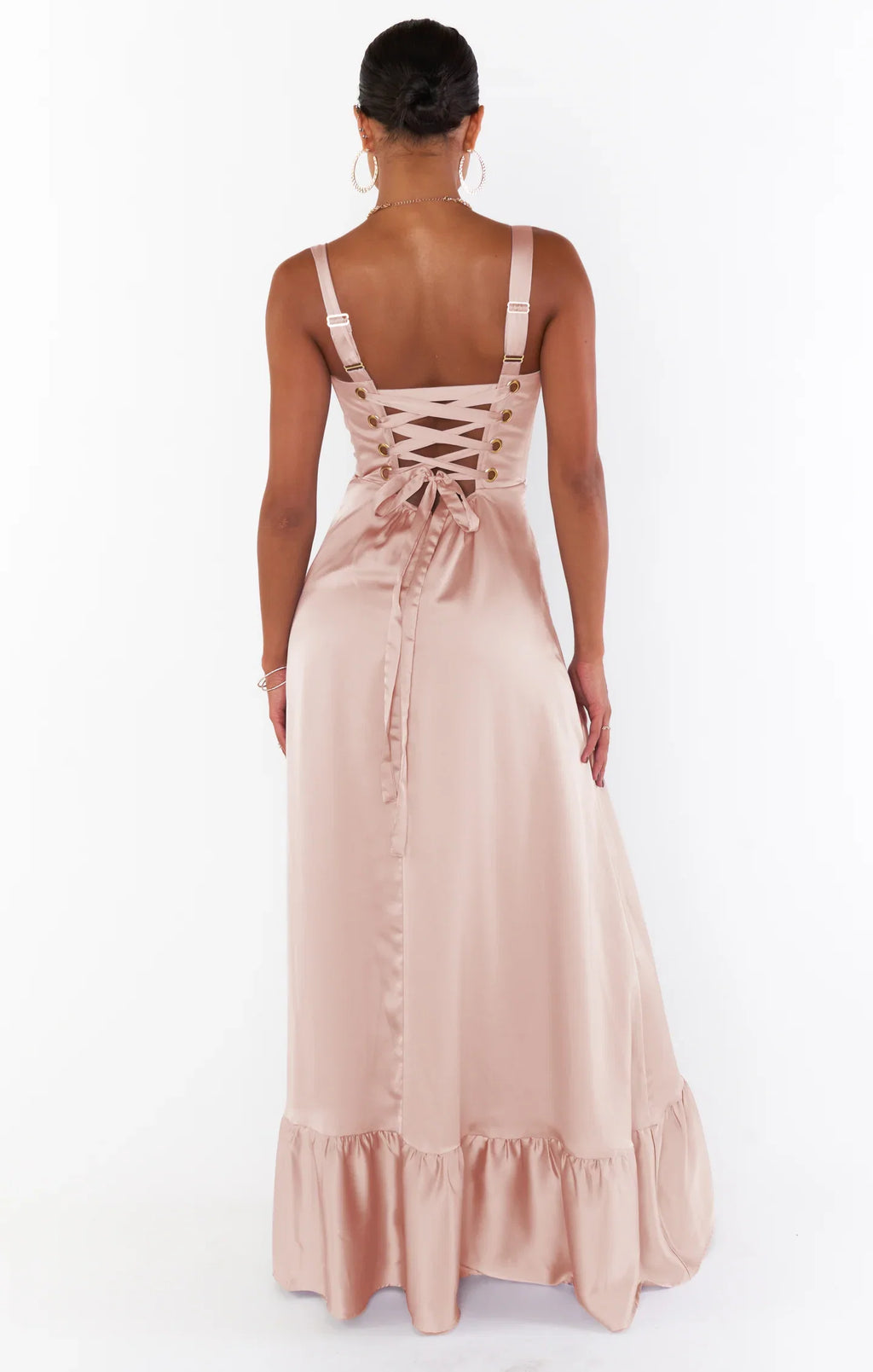 Dress Regular Straps Square Neck Sleeveless Maxi Dress Column Simple Crisscross Back Prom Dress With Slit