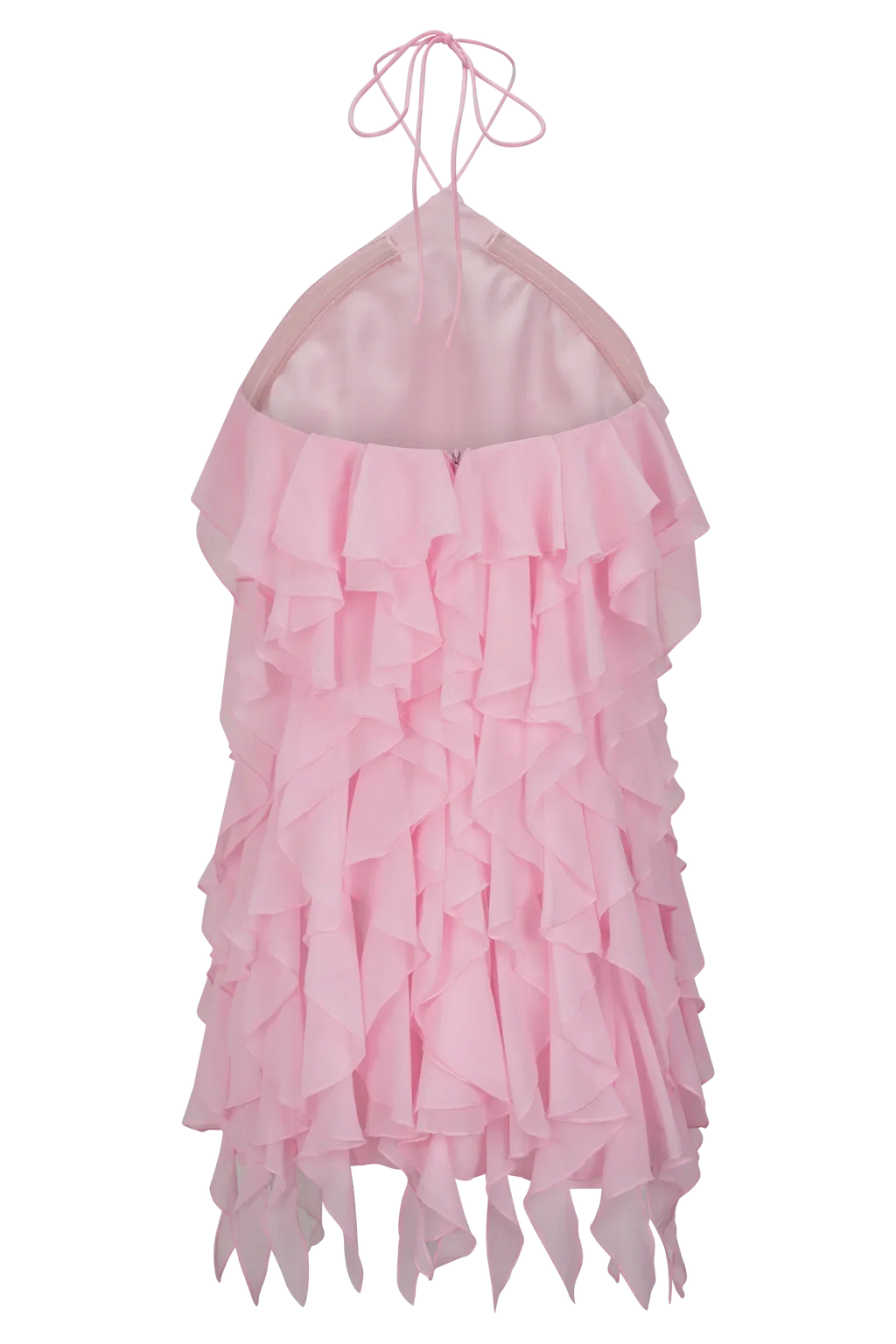 Ruffle Halter Mini Dress Sexy Backless Cocktail Dresses A-Line Elegant Cocktail Dresses No Slit Homecoming Dresses
