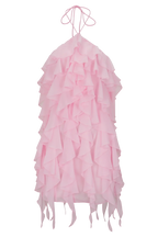 Ruffle Halter Mini Dress Sexy Backless Cocktail Dresses A-Line Elegant Cocktail Dresses No Slit Homecoming Dresses