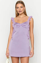 Ruffle Straps Short Graduation Homecoming Dresses Backless Sleeveless Sexy Short Cocktail Dresses