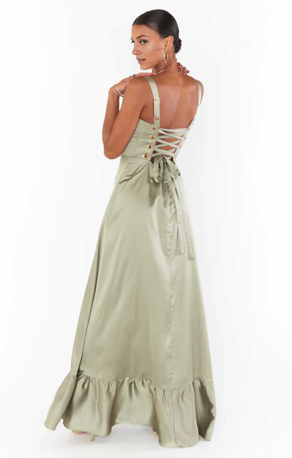 Dress Regular Straps Square Neck Sleeveless Maxi Dress Column Simple Crisscross Back Prom Dress With Slit