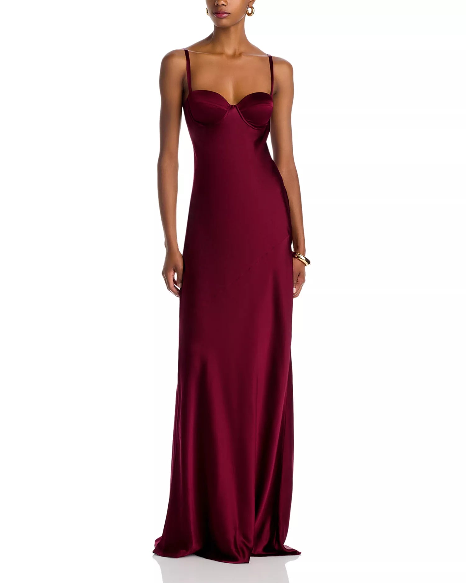 Satin Sweetheart Neck Adjustable Strap Zipper Back Floor Length For Ladies Prom Dress