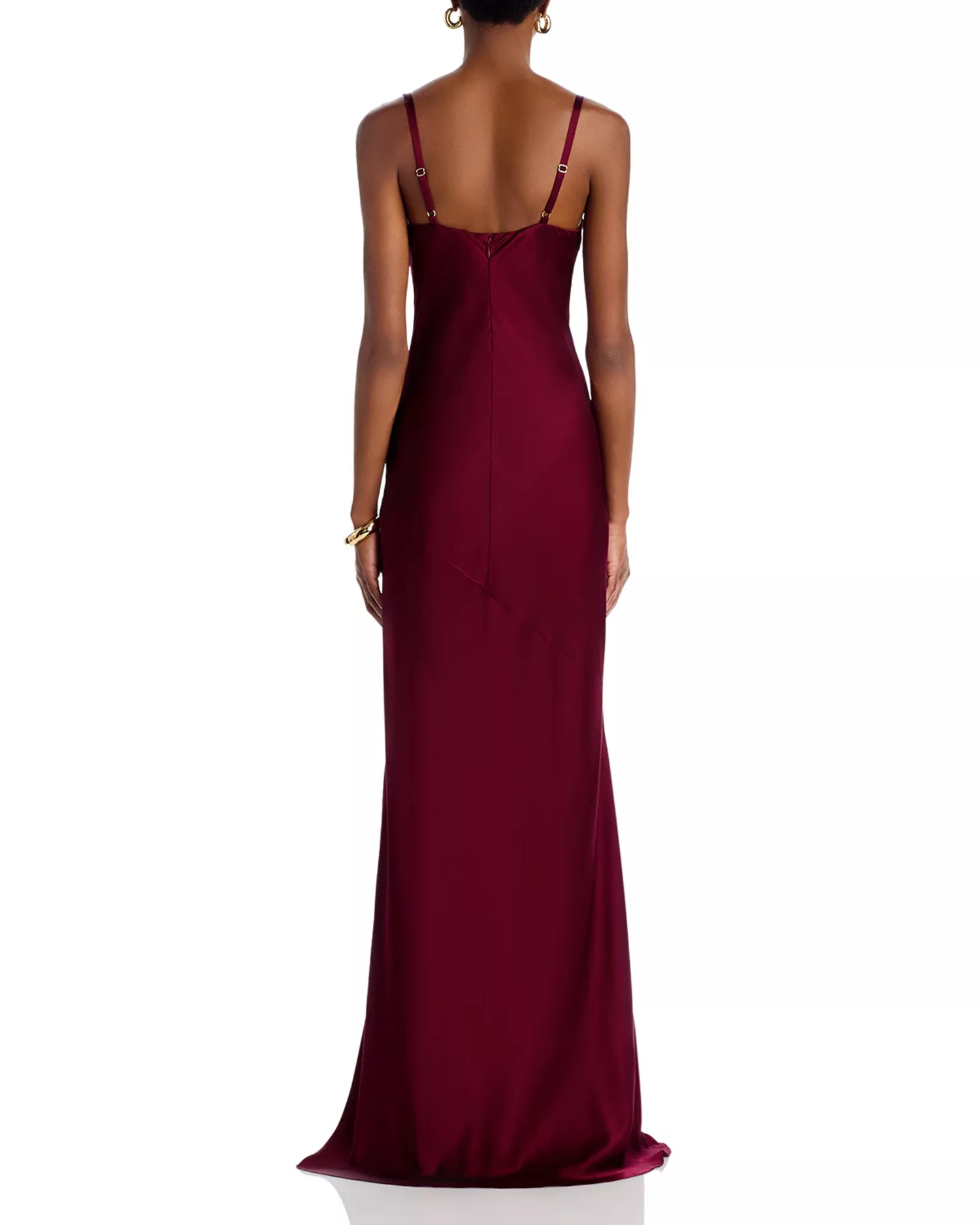 Satin Sweetheart Neck Adjustable Strap Zipper Back Floor Length For Ladies Prom Dress