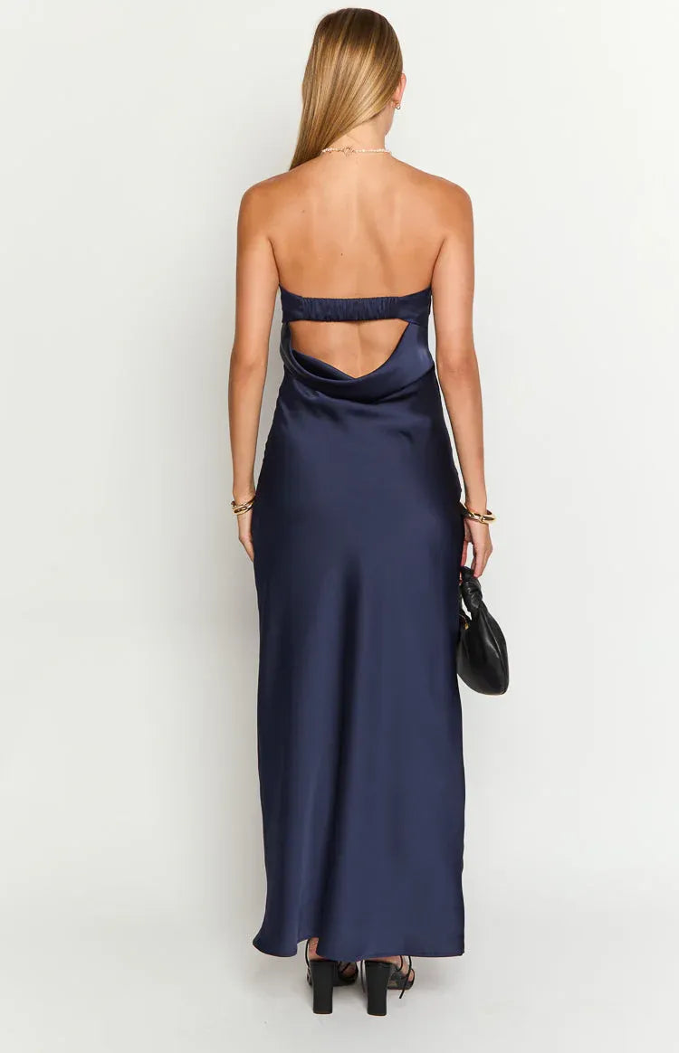 Floor Length Strapless Graduation Party Dresses Backless Sleeveless Prom Dresses Hot Sale Long Evening Dresses