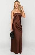 Floor Length Strapless Graduation Party Dresses Backless Sleeveless Prom Dresses Hot Sale Long Evening Dresses