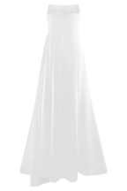 Strapless Affordable Beach Wedding Dresses for Bride Gorgeous A-Line Floor Length Wedding Dresses No Slit