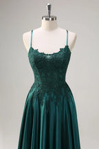 Scoop Sleeveless A-Line Elegant Off the shoulder Floor Length Prom Dress For Sale For Women