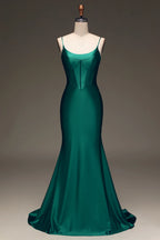 Scoop Sleeveless Mermaid Fashion Off the shoulder Floor length Party Dress For Sale For women