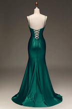 Scoop Sleeveless Mermaid Fashion Off the shoulder Floor length Party Dress For Sale For women