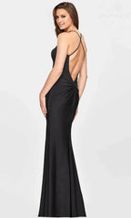 Scoop Sleeveless Sheath Fashion Off the shoulder Floor Length Prom Dress For Sale For Ladies