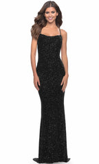Scoop Sleeveless Sheath Shiny Off the shoulder Floor Length Prom Dress For Sale For Ladies