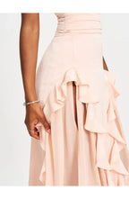 Sexy A-Line V Neck Sleeveless Backless Floor-Length Prom Dress