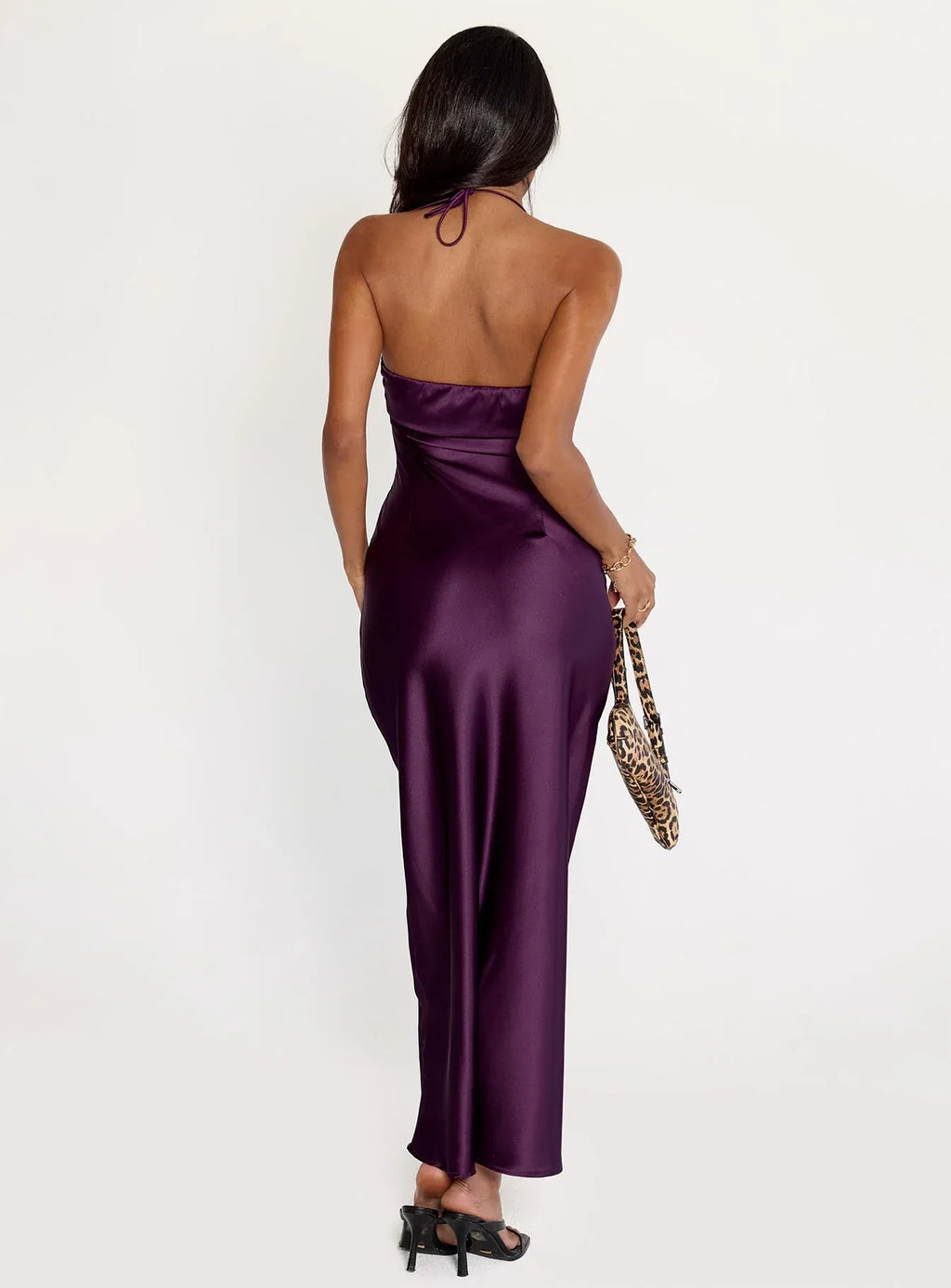 Sexy Bodycon Halter Sleeveless Floor-Length Prom Dress