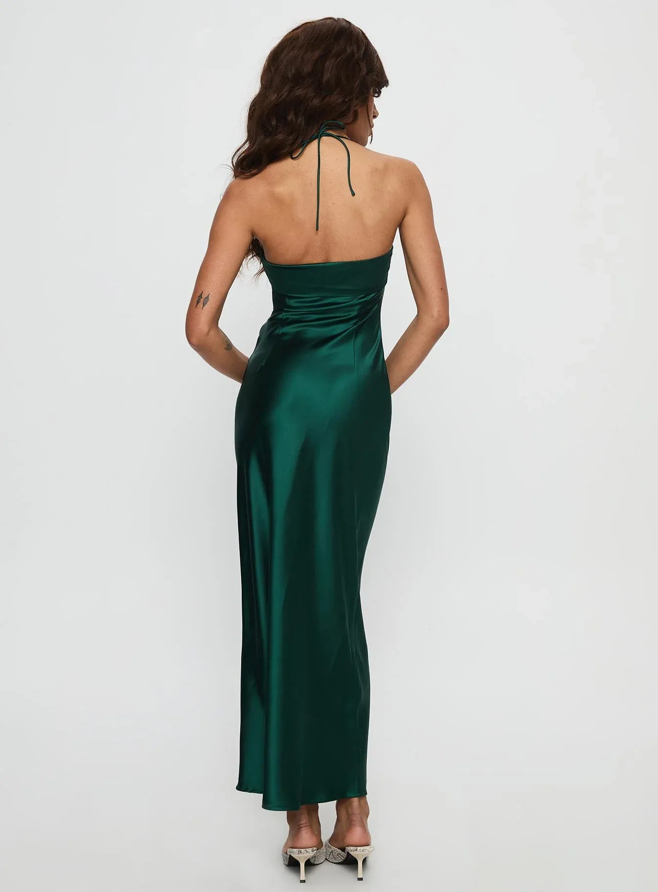 Sexy Bodycon Halter Sleeveless Floor-Length Prom Dress
