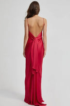 Sexy Fitted Spaghetti Straps Sleeveless Floor-Length Prom Dress