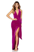 Sexy Fitted V Neck Sleeveless Floor-Length Prom Dress