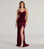 Sexy Mermaid Spaghetti Straps Sleeveless Back Zip Sweep/Brush Train Prom Dress