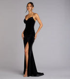 Sexy Mermaid Spaghetti Straps Sleeveless Back Zip Sweep/Brush Train Prom Dress
