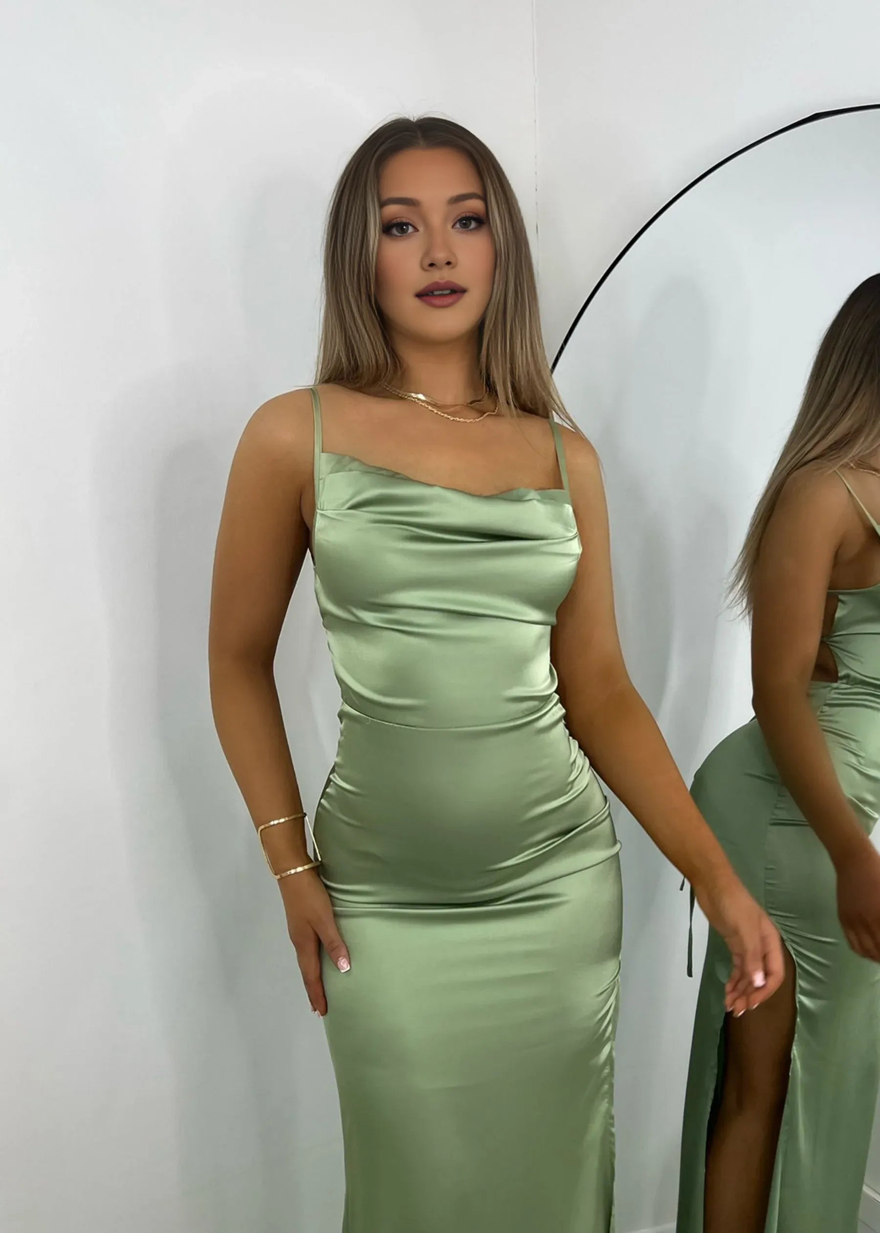 Sexy Mermaid Square Neck Sleeveless Up Floor-Length Prom Dress
