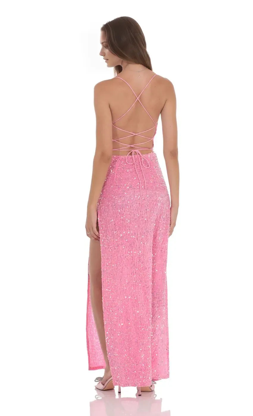 Sexy Sheath/Column Cowl Neck Sleeveless Up Floor-Length Prom Dress