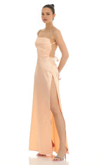 Sexy Sheath/Column Spaghetti Straps Sleeveless Up Floor-Length Prom Dress