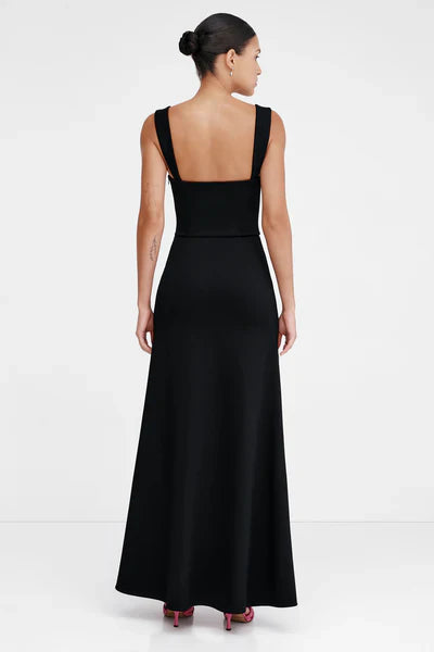 Sharp Sheath Square Neck Sheer Cap Sleeve Open Back Floor Length For Adults Prom Dress