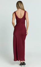 Sheath/Column Cold Shoulder Simple Prom Dress Ankle-Length Sleeveless Formal Evening Gown Elegant Prom Dresses