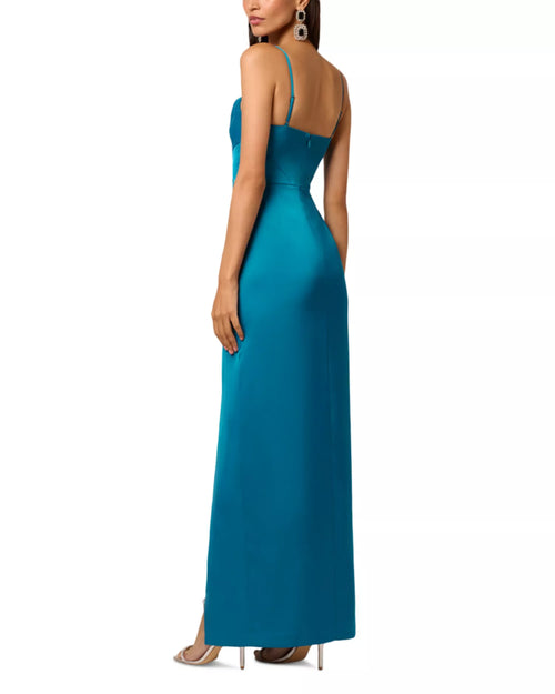 Robe de bal longue sans manches à col bénitier, dos nu, en satin soyeux, prix promotionnel