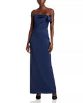Simple Sheath Strapless Sleeveless Open Back Floor Length Hot Sale Prom Dress ﻿